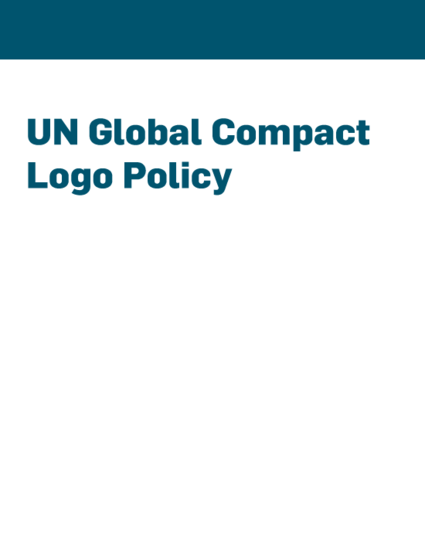 UN Global Compact Logo Policy